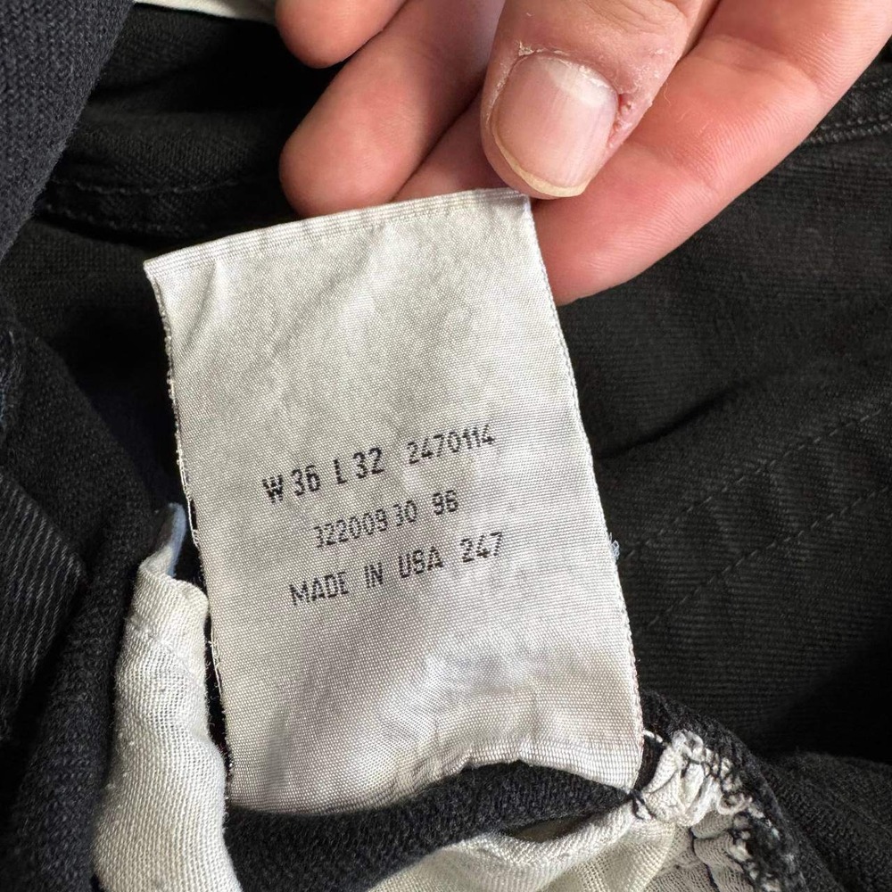 Levis 501 Vintage 90s Mens 32x30 Faded Black Straight Leg Made in USA Jeans - Picture 8 of 13
